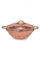 Wok en cuivre 25 cm avec couvercle forgé à la main Motif grue rouge