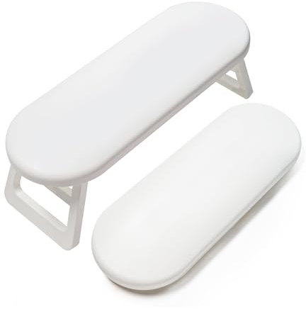 Maniküre Handauflage Halterung,Handauflage Nagelstudio,Faltbare Handauflage Aus Kunststoff,Nagelkissen Für Nagelstudios und Maniküre zu Hause (weiß)