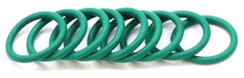 10 Stück CS3,1 mm AD 10~70 mm O-Ring aus grünem Fluorkautschuk, Dichtungsring, Isolieröl, hohe Temperaturbeständigkeit, Grün-AD 17 mm ID 10,8 mm-Grün-CS 3,1 mm
