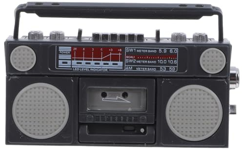 JOINPAYA Puppenhaus Deko Miniatur Radio Modell Kunststoff Kompaktes Kleines Radio Accessoire Für Mini Haus Wohnzimmer Schlafzimmer Dekoration