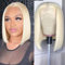 10 Zoll Kurze Bob Perücke menschliches Haar 613 Blonde gerade Spitze Front Perücken menschliches Haar 180% Dichte 13x6 HD Spitze Front Perücke Pre Plcuked Kleber Perücken mit Babyhaar für Frauen