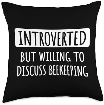 Introvert Introverted But Willing To Discuss Beekeeping Throw Pillow