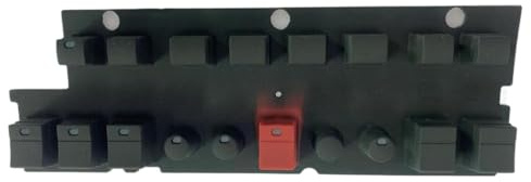 JCxYGAP Tampon en Caoutchouc conducteur Compatible avec Keyin Korg PA700 Electronic Keyboard Fonction Key(Middle)