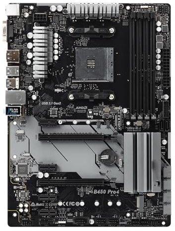 Gaming Motherboard B450 PRO4 BOX Fit For ASROCK Kit Motherboard ATX Support CPU Ryzen 5/7/3/9 3600 3700X 3900X Socket AM4 DDR4 M.2