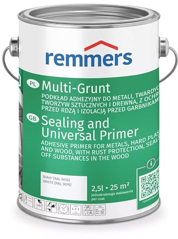 Remmers Allgrund Isoliergrund - Rostschutz Holz Zink PVC Haftgrund (Weiß, 2,5 Liters)