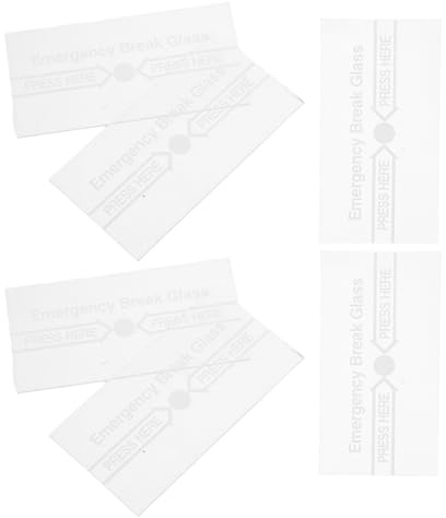 Vaguelly Lot de 6 Caches D'interrupteurs en Verre Résistant aux Rayures, Protection Fiable pour Système D'alarme Incendie Vitre de Point D'appel Solide