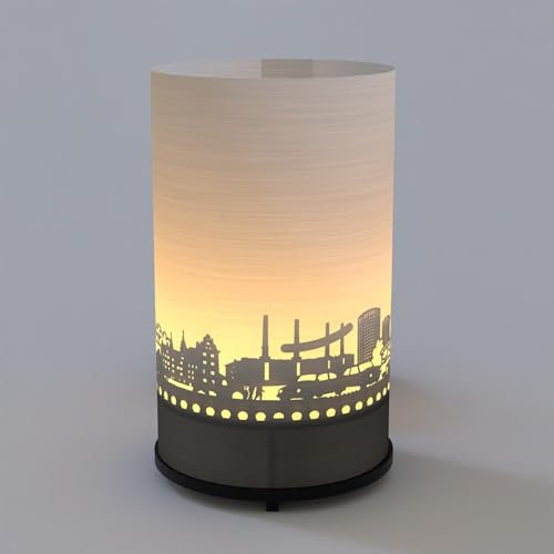 Wolfsburg Premium Geschenkbox - Magische Motivkerze mit Silhouette und Skyline Projektion für faszinierendes Schattenspiel - Perfektes Souvenir für Wolfsburg-Fans und Geschenkidee