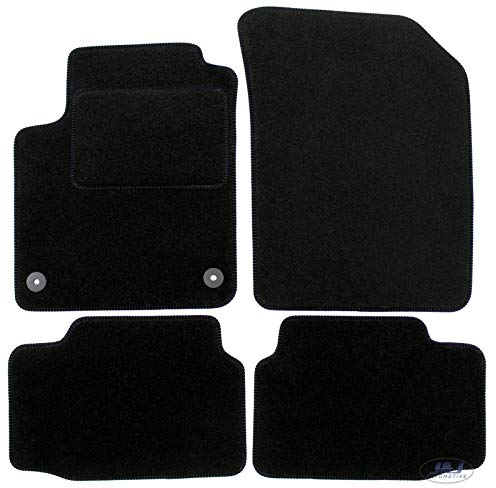 J&J AUTOMOTIVE | Velours Fußmatten Autotepiche Passend Für Up! ab 2010, Genaue Passform, rutschfeste Untregrund, Verstärkt Im Pedalbereich