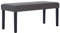vidaXL Sitzbank Polsterbank Flurbank Lederbank Bank Betthocker Beistellbank Garderobenbank Wohnzimmer Flur 106cm Grau Kunstleder Holzrahmen