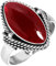 Jeweloporium 925 Silber Ringe für Frauen Größe 64(20.4) Rot Granat Quarz mit Stein Solitär Silber Ringe Engagement Geschenk Kostüm Schmuck