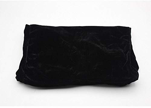 Bnineteenteam Anti Dust Pleuche Hocker Hocker Sitzbezüge Piano Bank Plissee Schonbezug Stuhl Protector für Klavier(Black) Musikinstrumentenzubehör