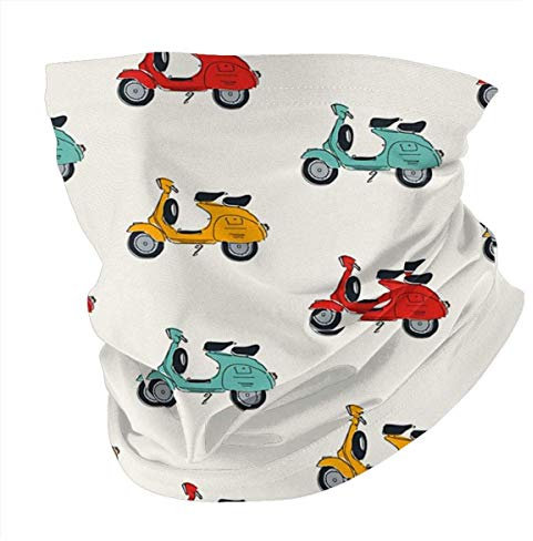 Zome Lag Face Scarf Für Staub,Halswärmer,Vielseitig Halswärmer,Halstücher,Bandana,Nahtloses Halstuch,Schlauchschal,Vespa