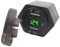 2.1A +2.1A Dual Motorcycle Hella (DIN) Socket to USB Adaptor (Mini) mit Voltmeter 12V, kompatibel mit BMW Motorrädern USB-Zigarettenanzünder-Adapter EU Stecker (Grün)