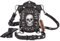 Chikencall® Halloween Gothic Steampunk Gürteltasche Drop Bein Arm Tasche Hüfttasche Schultergürteltaschen Geldbörse Beuteltasche (Rose-Skull)
