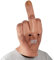 DUCUT Mittelfinger Maske,Gruselige Finger Maske,Halloween Creepy Fingers Kopfbedeckung Neuheit Mittelfinger Party Kopfbedeckung Helm Halloween Kostüm Latex Full Head Face Cover