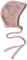 Cosilana Baby Häubchen aus 70% Wolle und 30% Seide (Rosa Melange, 62-68)