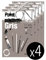 Clairefontaine 975808C - Packung mit 4 Blöcken Paint´ON Gris, DIN A5, kopfseitig geleimt, 30 Blatt, 250g, grau, 4 Stück