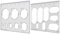 Router Jigs Template, Butterfly Key Inlay Template Dekorative, Router Templates für die Holzbearbeitung (2er Pack Kreis und Öse)