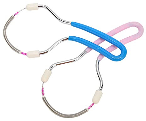 2 Stücke Spring Gesicht Haarentferner, Gesicht Epiroller, Gesicht Haarentfernung Epilierer, Manuelle Epilierer Frühling Gesichtshaarentferner Threading Gesicht Epilierer für Oberlippe Kinn Wangen