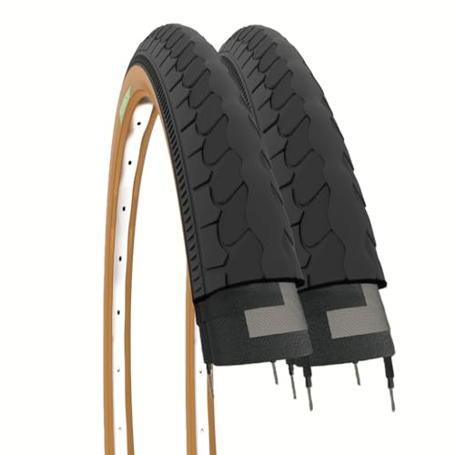 ECOVELO Unisex – Erwachsene 2 Pneumatici Nero 2 Reifen 26 Zoll x 1 3/8 schwarz para