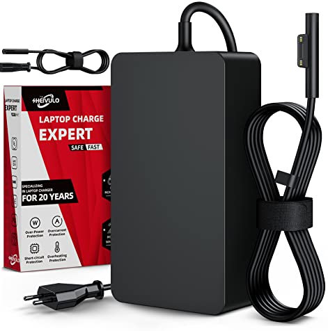 Surface Ladekabel 65W Microsoft Surface Go Ladegerät Pro 8/7/6/5/4/3/X Surface Laptop Netzteil 4/3/2/1 Surface Tablet Book 3/2/1 Unterstützung 1706,1866,1796,1724,1625,1867,1735,1800