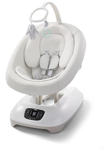 Graco SmartSense Soothing Baby Swing - Cry Detection, 4 Soothing Motions, Cotton Seat, Rori Color, Ages 0-6 Months