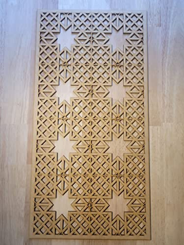 French Trellis Panel Screen Radiator Cabinet wall Decorative Screening-grille- Perforated MDF panel (600x300mm) 0037 (3mm thick)