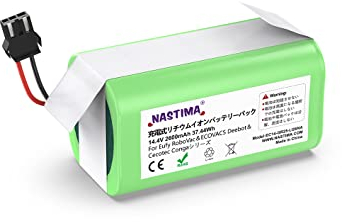 NASTIMA 14.4V 2600mAh Ersatz Akku für Ecovacs Deebot N79S N79 DN622 Li-Ion Akku Kompatibel mit Tesvor 500 Eufy RoboVac 11 11S 11S Max 12 15C 15T 35C