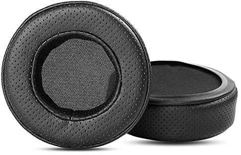 HTINDUSTRY HDJ-X5 Cuscinetti auricolari traspiranti di ricambio compatibile con Pioneer HDJ-X5 HDJ-X7 HDJ-X10 cuffie Cuscinetti auricolari con pelle proteica traspirante e schiuma di memoria