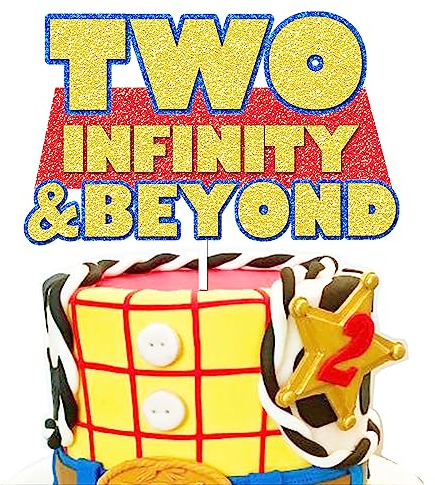 Glittter Two Infinity and Beyond Kuchendekoration (Stil A)