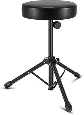 Youyijia Adjustable Drum Stool Folding Drum Throne with Padded Seat Portable Height Drum Stool for Music Guitar Keyboard Piano Chair - Durable and Comfortable