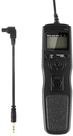 Hersmay Scatto remoto con timer LCD, per fotocamera Canon EOS R5, 6DII, 5D IV III II, 5DS 5DR, 7D II, 1D X II, 1D, 1DS II, III, Mark III, IV/1DC 1DX D60 5D 7D Series
