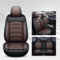 ZEEGII Autositzbezüge Set Für KIA Venga 2009-2018, Leder Auto-Sitzbezug-Set - Seitenairbag-kompatibel - Wasserdicht und Atmungsaktiv, Geeignet für Alle Jahreszeiten,Black+Coffee