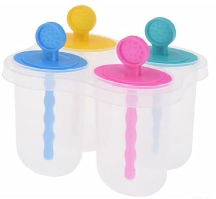 4 moldes para helados para crear sorbetes helados para niños, formas de palillo