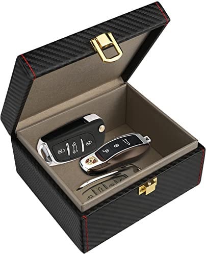 Keyless Go Faraday Box, Anti-Diebstahl Autoschlüssel Signal Blocker Box Signalblocker für Kreditkarte und Auto, Innere Größe 12,5 * 10,2 * 5,5CM