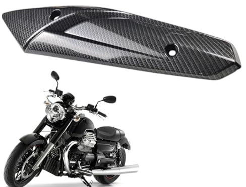 Monozoz Auspuff-Hitzeschild für Motorrad, Schalldämpfer-Abdeckung, Fersenschutz - Gebogener Motorrad-Schalldämpferschutz, Fersenschutz, hitzebeständig | Einfache Installation, schützender
