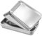 HEIHAK 8 PCS Metal Medical Trays, Stainless Steel Dental Tray Rectangular Small Lab Supplies Tray for Dental Tool Instrument Storage, Bathroom Organize, Kitchen Tool Trays 22.5x11.7x2cm
