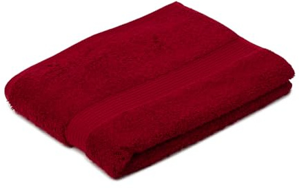 liebling Duschtuch, 100% hochwertige Baumwolle, Serie Miami, 70 x 140 cm, waschbar & trocknergeeignet, Farbe: Bordeaux