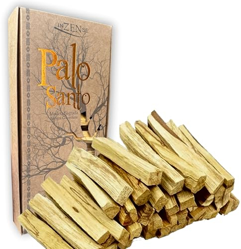 INZENSE - Palo Santo Limpieza energética - Incienso Palo Santo Natural - Palo Santo para Quemar - Purificador energias - Palosanto 200 Gramos - Madera Premium Original Perú.