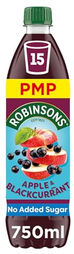 Robinsons Apple & Blackcurrant No Added Sugar Squash PMP 750ml