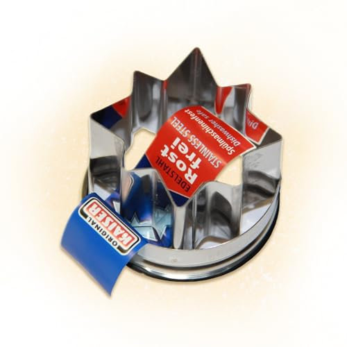 sopomarkt24 Ausstecher Premium Keks Ausstechform Ausstechformen Weihnachten, Plätzchen Ausstecher, Keksausstecher, Plätzchenausstecher, Edelstahl Stern Ø 4.5cm