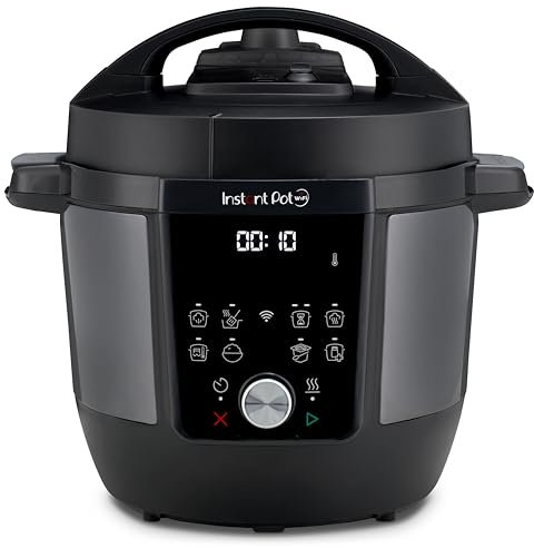 Instant Pot Plus 9-in-1-Multikocher 5,7 l – Gebürsteter Edelstahl, Schnellkochtopf, Schongarer, Reiskocher, Sauteuse, Joghurtbereiter, Speisenwärmer, Dampfgarer, Vakuumgarer, Sterilisator