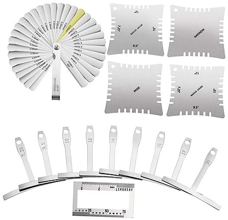 WESIEVYA 47stücke Gitarren-werkzeugsatz Mit Teilen Gitarrenwartungswerkzeuge Und Gitarrenreparaturwerkzeuge Aus Hochwertigem Material Inklusive Bogenmaße Und Aufbewahrungstasche