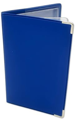 nemau - Porte Papier véhicule 2 Volets avec Étui 3 Volets Transparent - Fabrication Française - Protège Documents Auto Durable - Matière Gomme Expansée - Modèle Bleu Royal