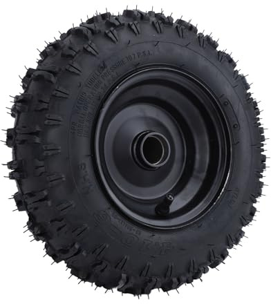 Jiawu 1er-Pack pannensicherer 4.10-6-Reifen mit Felge, 13-Zoll-Universalräder für Handkarren, geeignet für die Montage an Vorderrädern, für ATV, Mini-Bike, Roller, Gokart, Rasentraktor