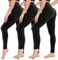 CAMPSNAIL Leggings Damen High Waist Blickdicht Leggins für Sport Yoga Gym （3er Pack-Schwarz，L-XL