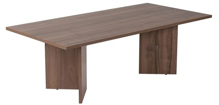Eleganter Couchtisch in Walnuss, 100% melaminbeschichtete Spanplatte, 18 mm dick | stilvolles & langlebiges Design für Moderne Wohnzimmer & Räume