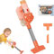 Kids Hoover Toy, Pretend Play Electric Vacuum Cleaner, Kids Cordless Vacuum Toy with Flat Nozzle, Childrens Play House Toys, Baby Toddlers Sweepers for Boys Girls, ChildrenS Role-Playing Toys (Orange)