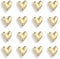 Janlifian 16PCS Gold Fridge Magnets Cute Love Heart Magnet Set 2.1cm Small Heart Decorative Magnets Funny Home Kitchen Refrigerator Office Whiteboard Magnetic Stickers Decoration