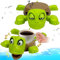 TZEKING 2 Stück Turtle Coaster,3D Gedruckter Schildkröten Untersetzer,Becher Halter Meeresschildkröten,mit Hochziehbaren Gliedmaßen,Lustiger Schildkröte Untersetzer,Kreativer Schildkröte Geschenk